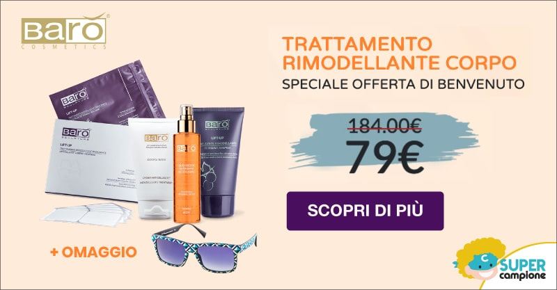Barò Cosmetics: offerta di benvenuto kit rimodellante corpo + omaggio